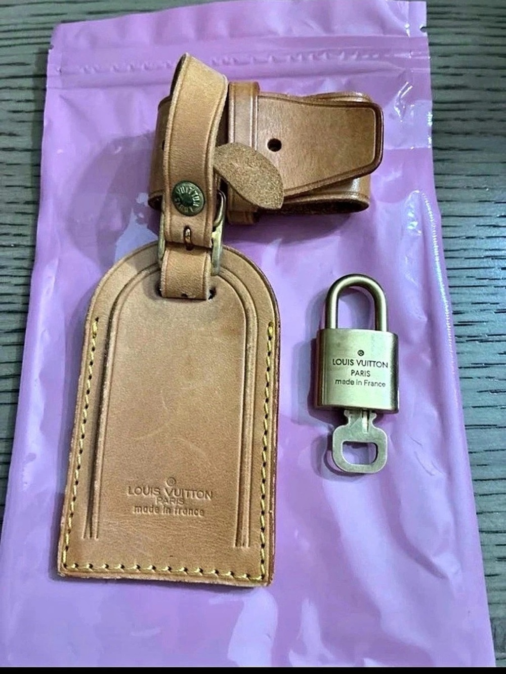 Louis Vuitton Luggage Tag and Padlock Set #333